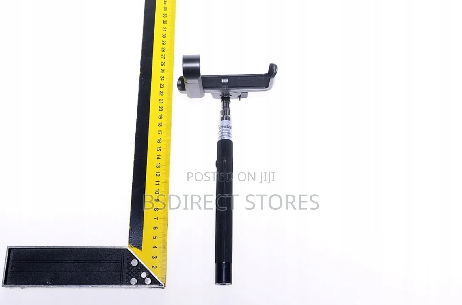 Cristal Bluetooth Foldable Selfie Stick Rotating Head Black