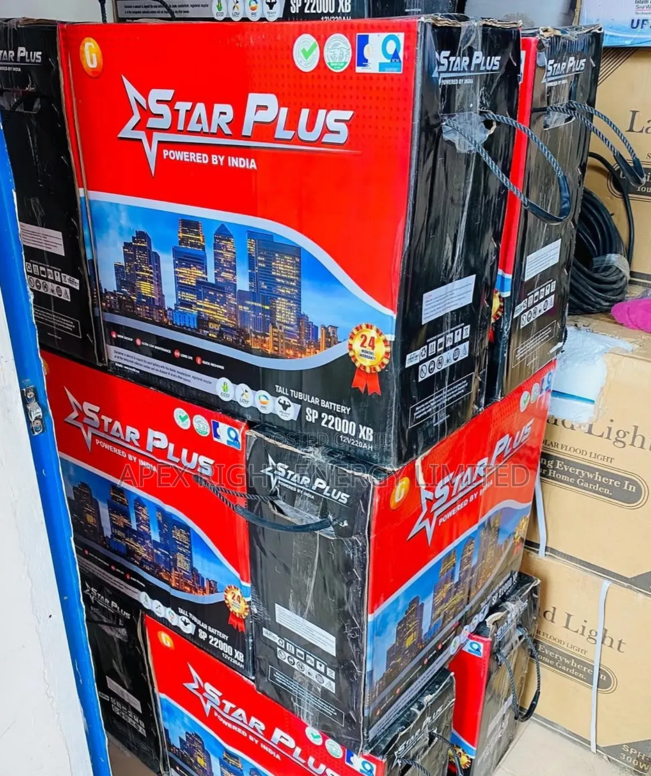 220ah Star-plus Tall Tubular Battery