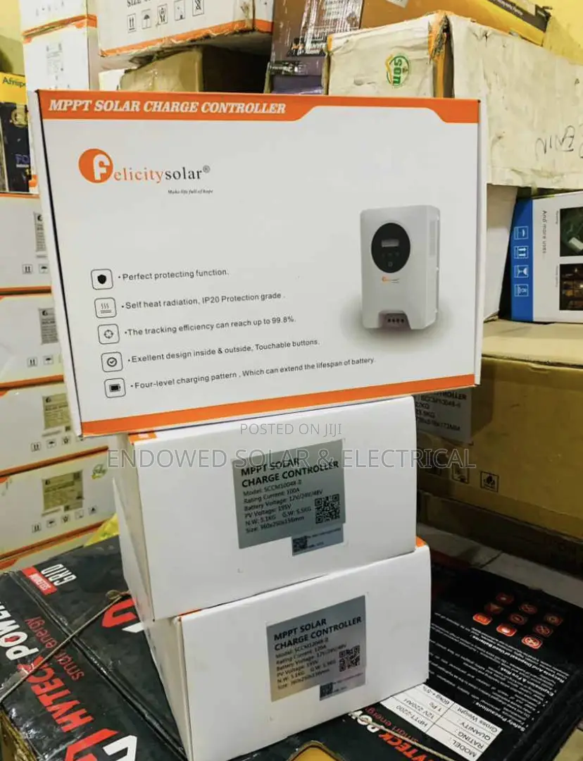 100ah 12v/24v/36v/48v MPPT Felicity Charge Controller