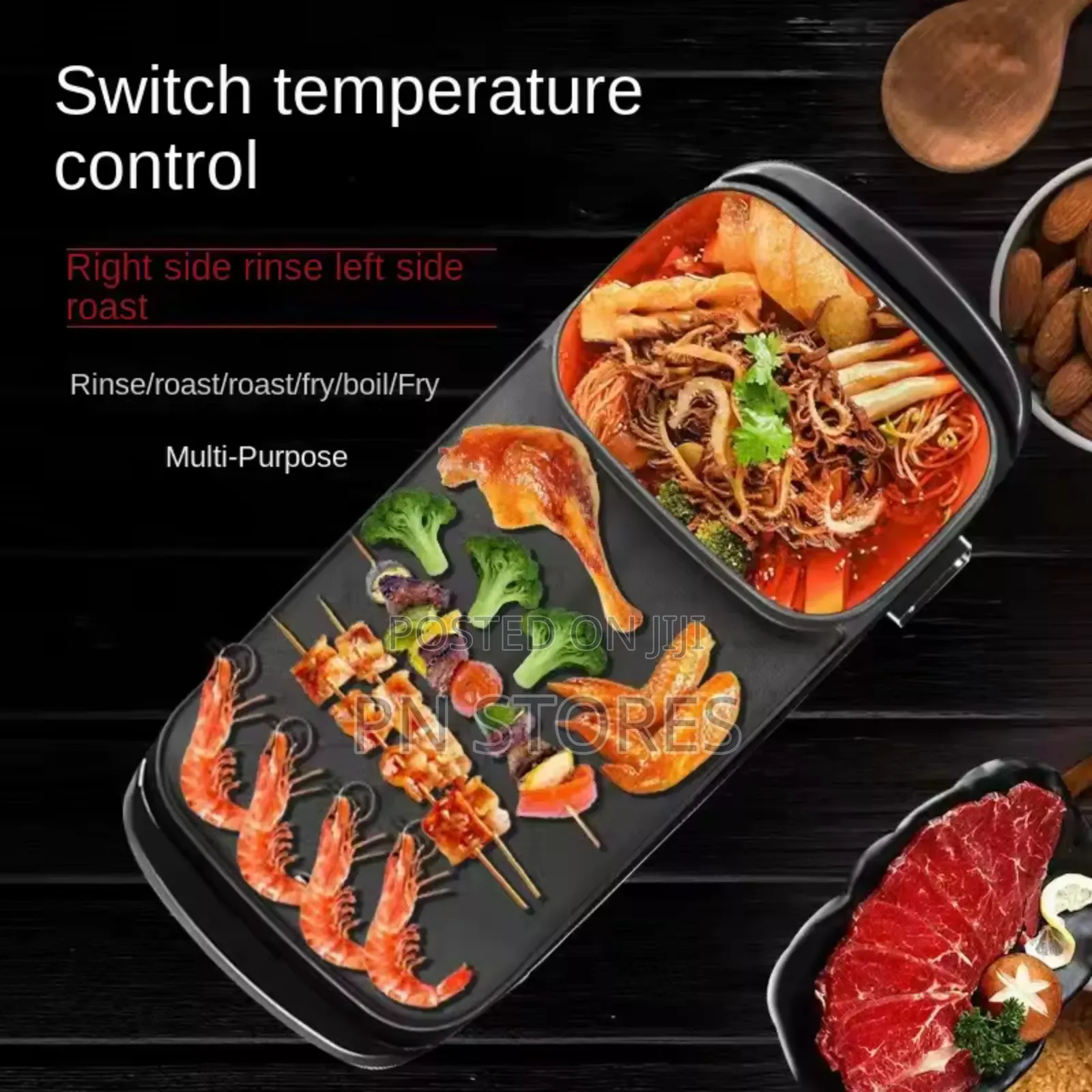Sokany 3 in 1 Grill With Soup Pot