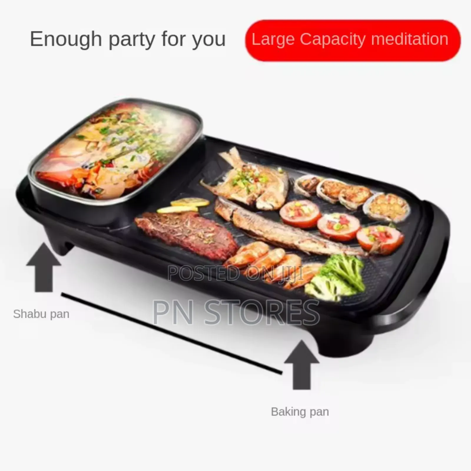 Sokany 3 in 1 Grill With Soup Pot