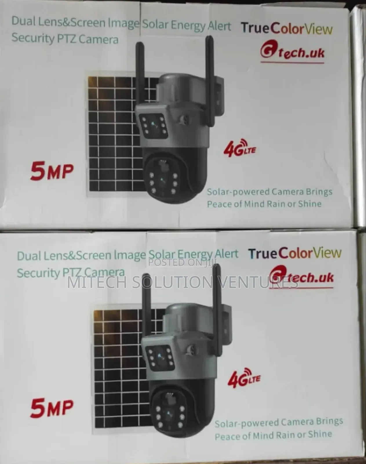Dual Lens Solar Camera V380 Pro