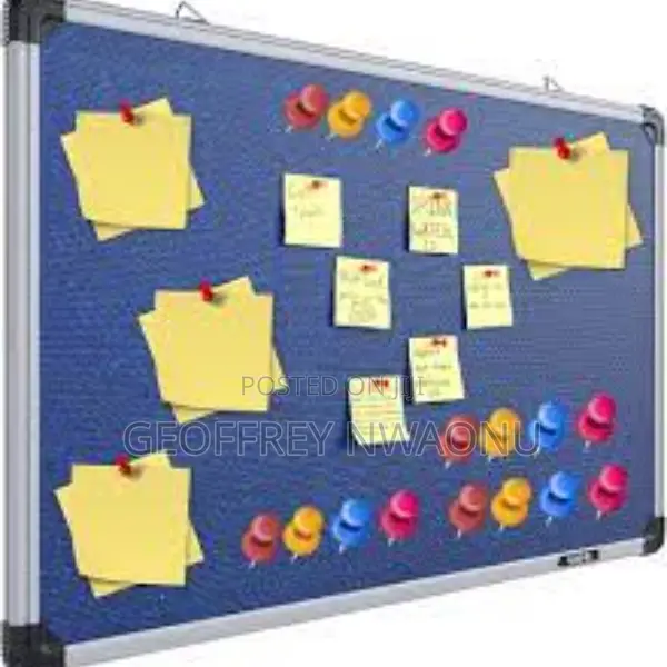 3 by 4fts Notice Board|Premium 90 by 120cm Notice Pinboard