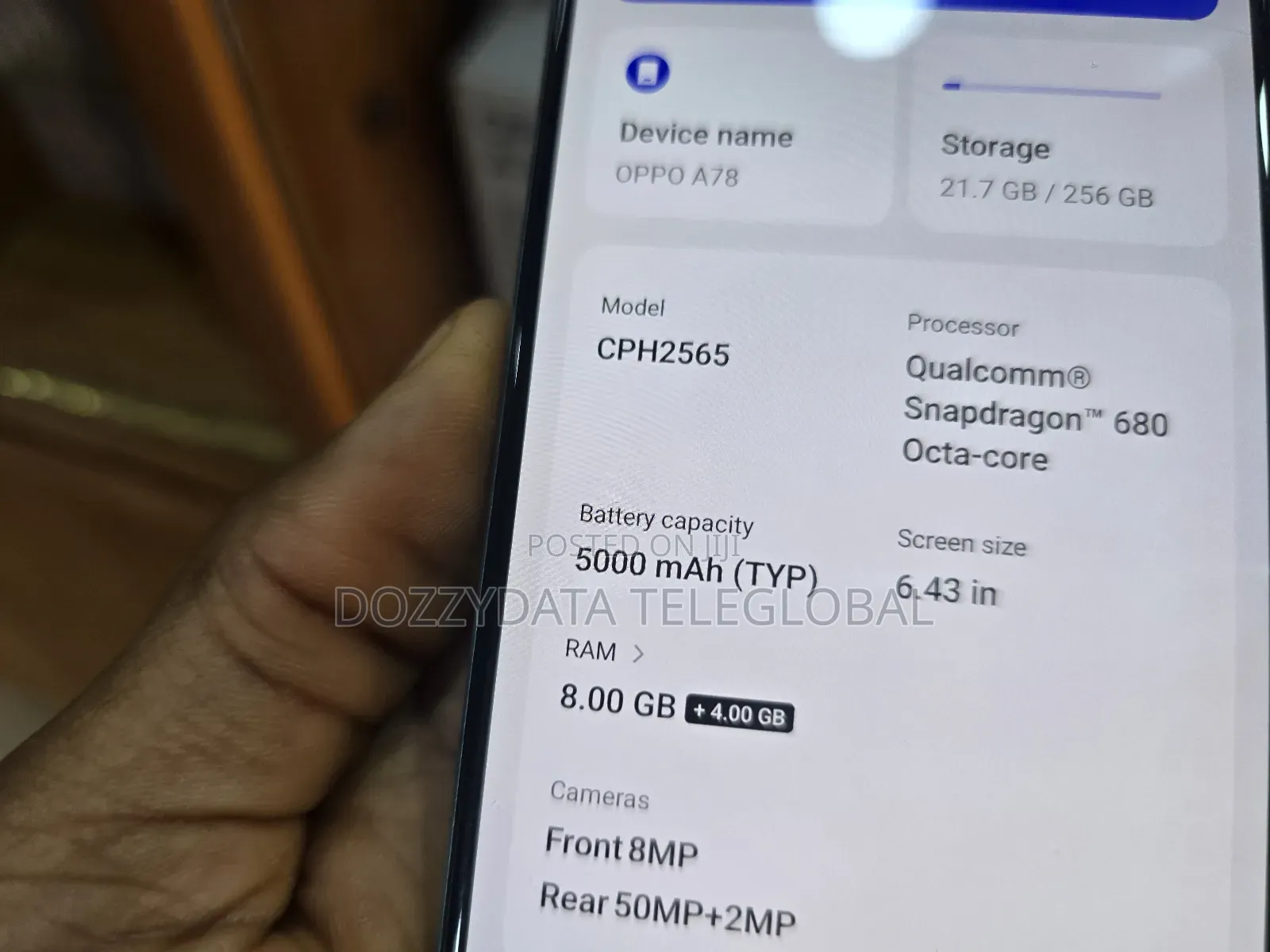 Oppo A78 4G 256 GB