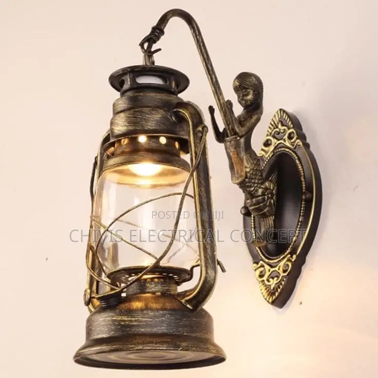 Vintage LED Wall Lamp Barn Lantern Retro Kerosene