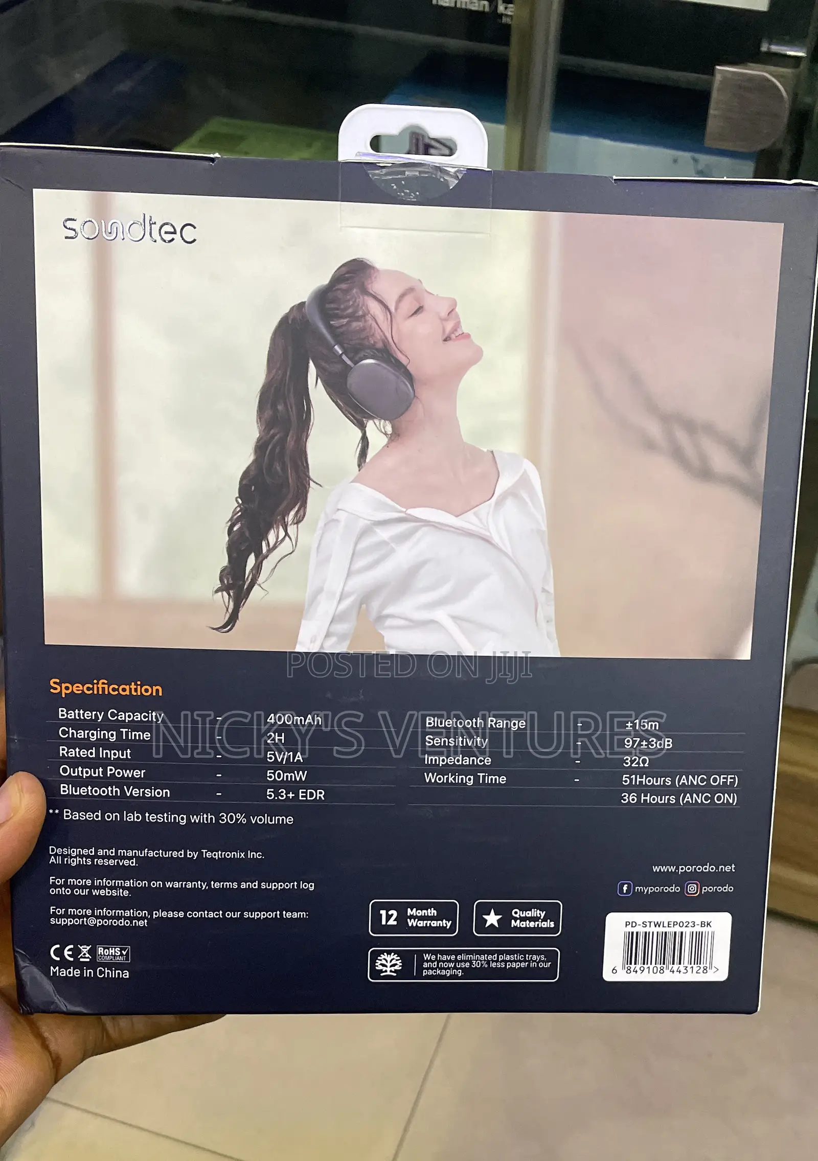 Soundtec by Porodo ANC Max Wireless Headphones
