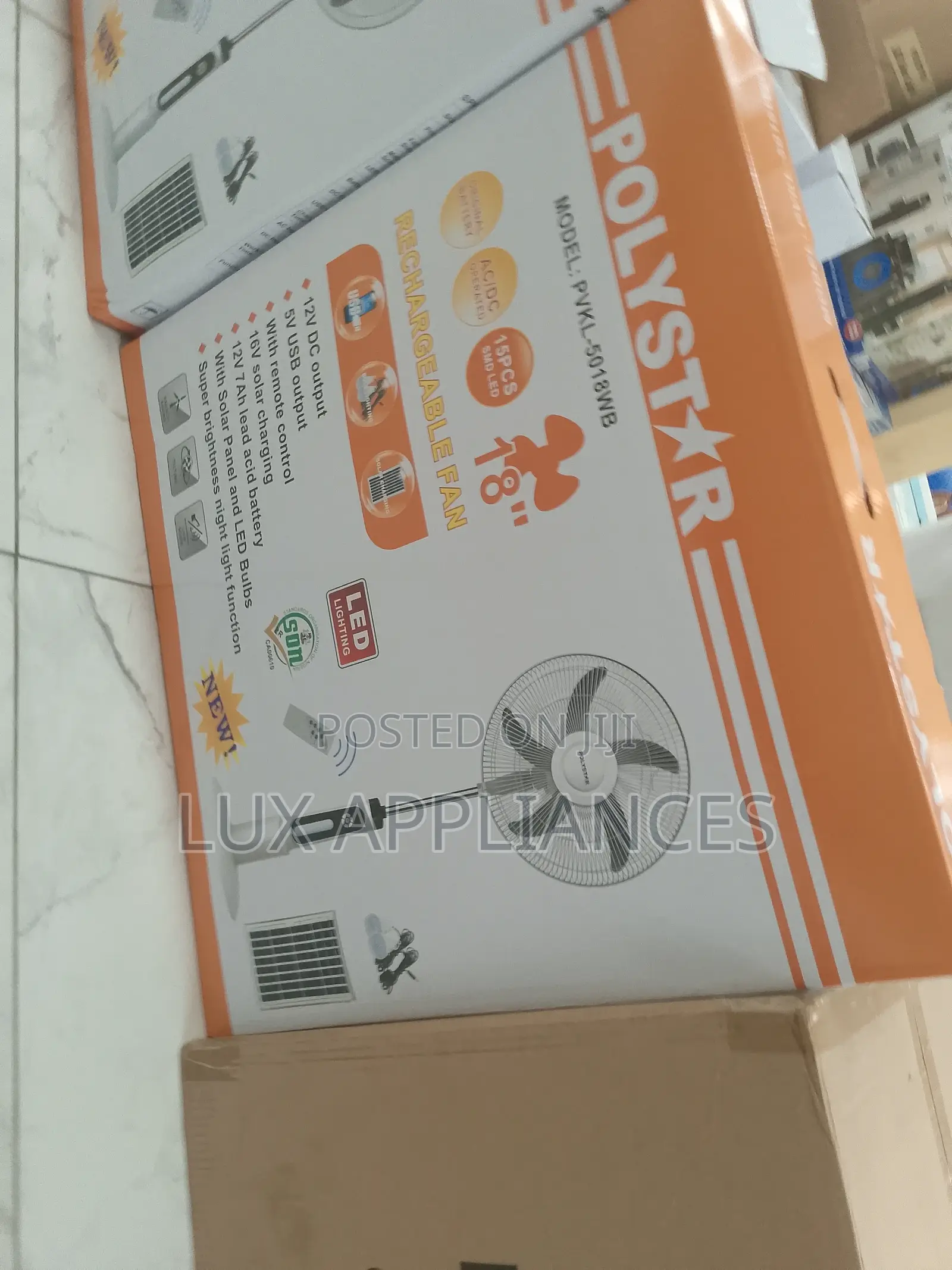 Polystar Energy Saving and Silent 18 Inches Fan PVK-5018wb
