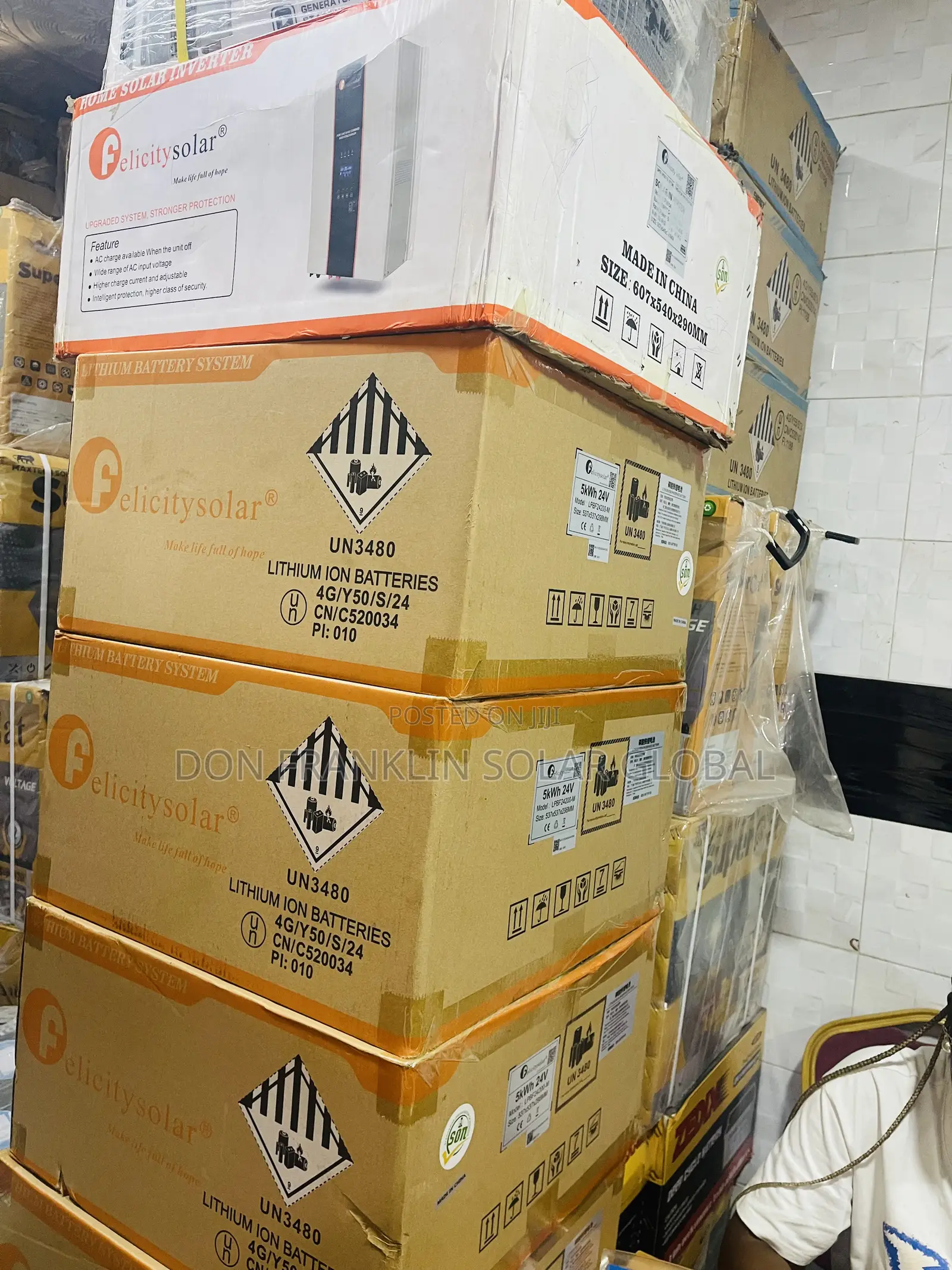 5kwh 24volts Felicity Lithium Ion Batteries With 5 Years War
