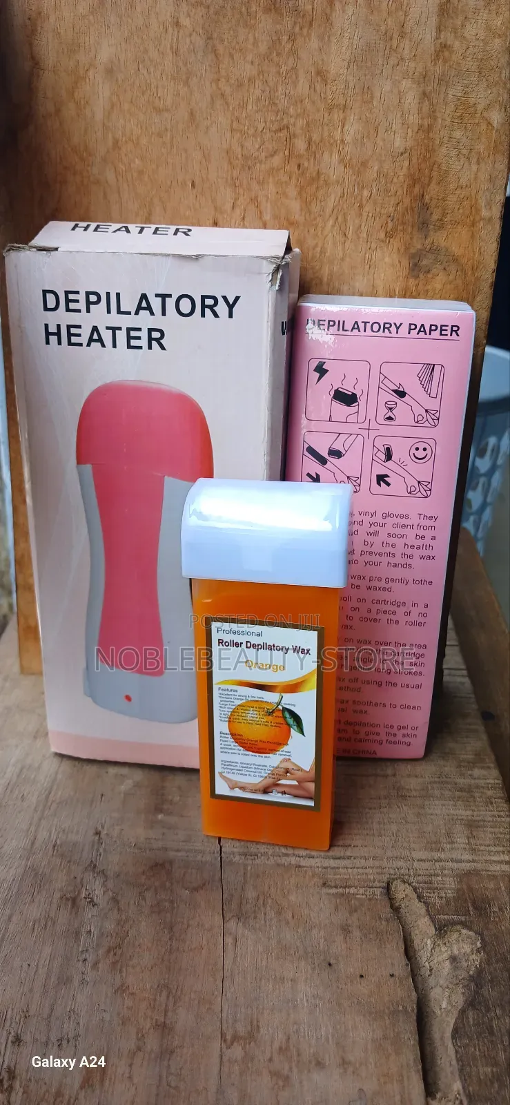 Depilatory Heater, Wax and Paper