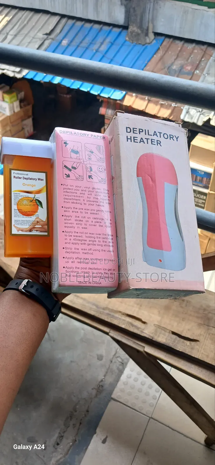 Depilatory Heater, Wax and Paper