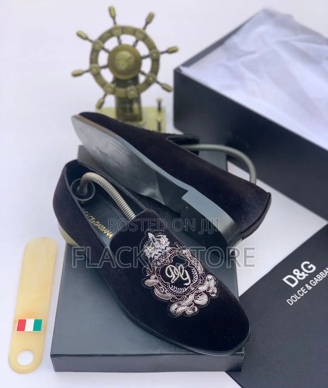 Original Dolce & Gabbana Suede Loafers Shoes