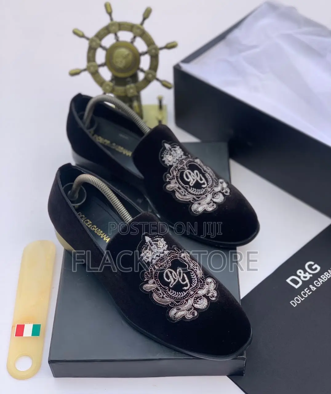 Original Dolce & Gabbana Suede Loafers Shoes