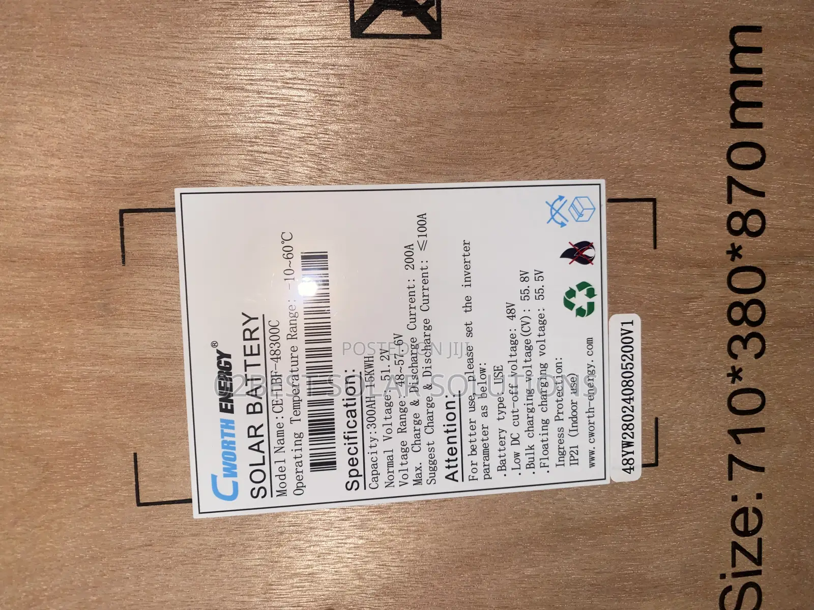 Cworth 5kwh Lithium Ion Battery