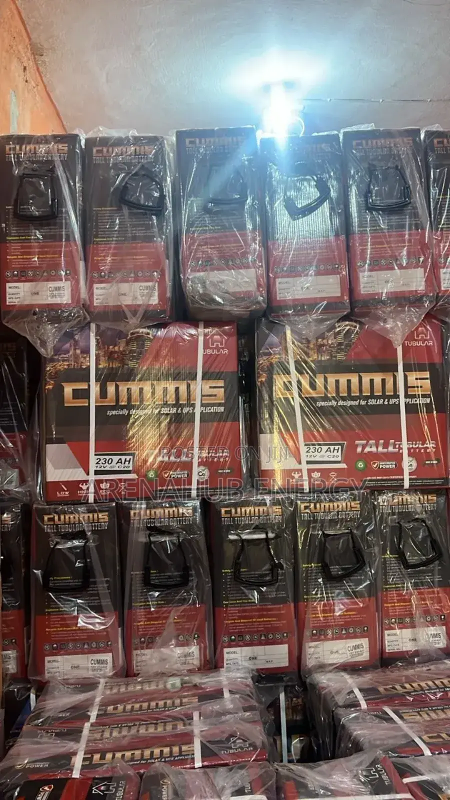 Cummis 220ah Tubular Solar Battery