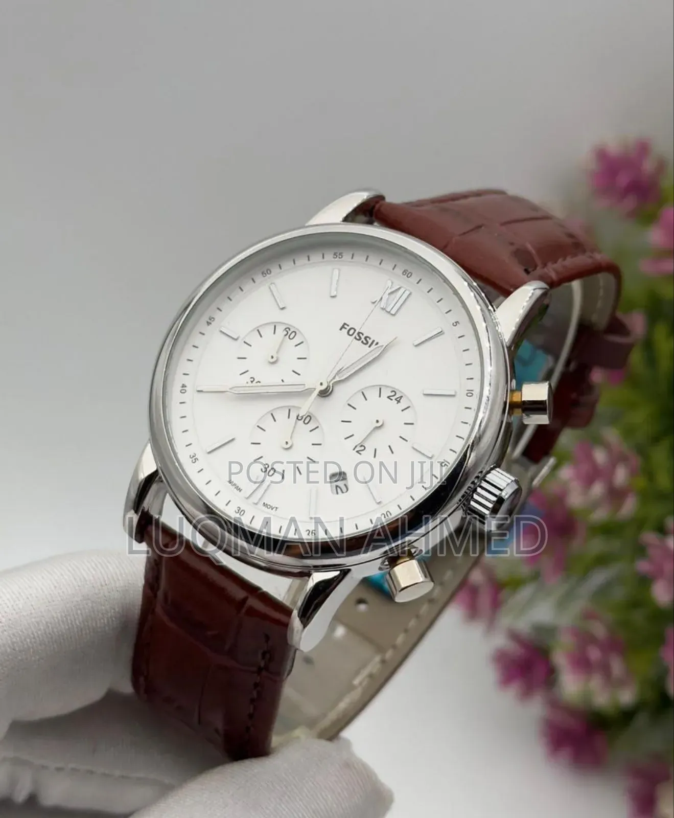 *Fossil Chronograph Leather