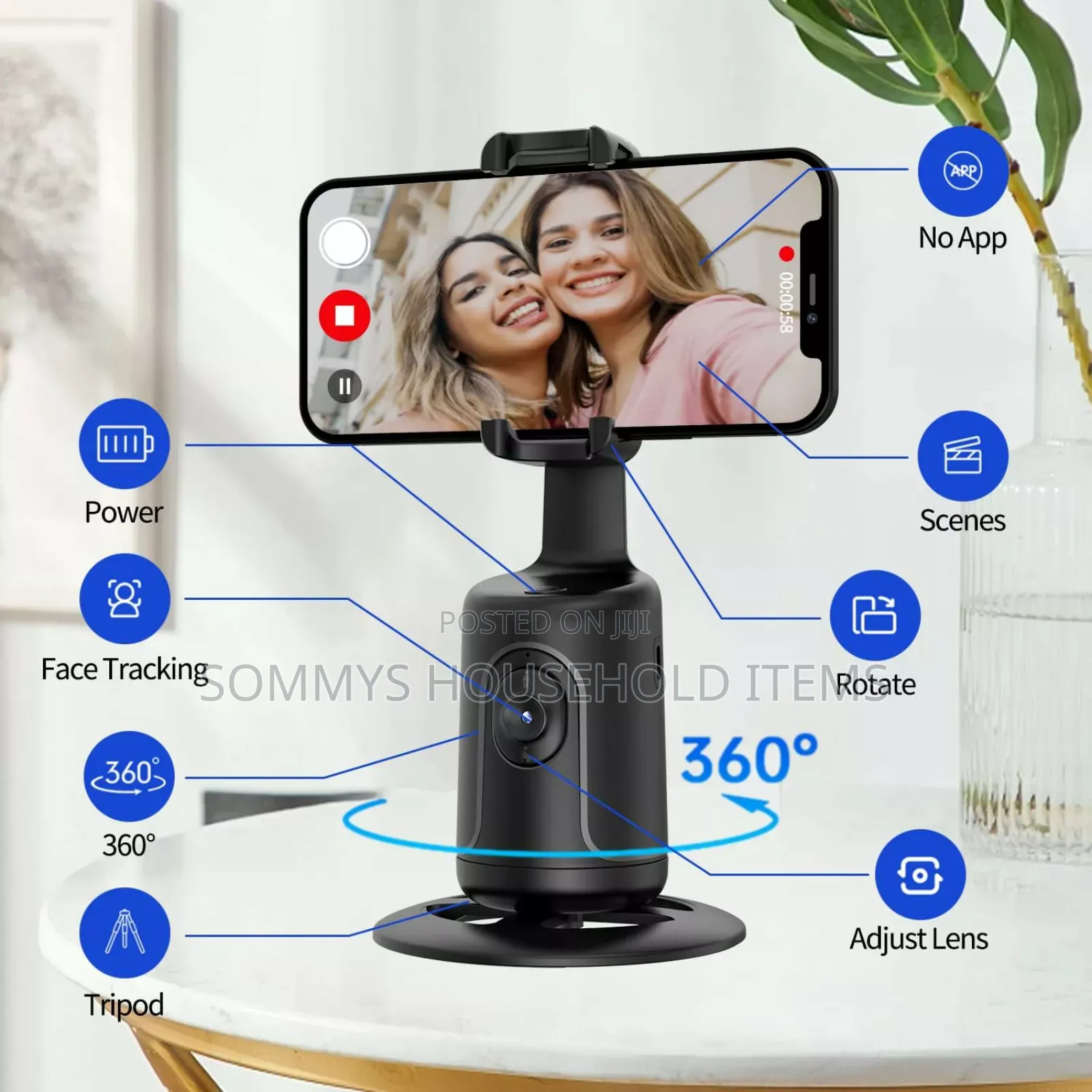 360° Auto Face Tracking Phone Holder