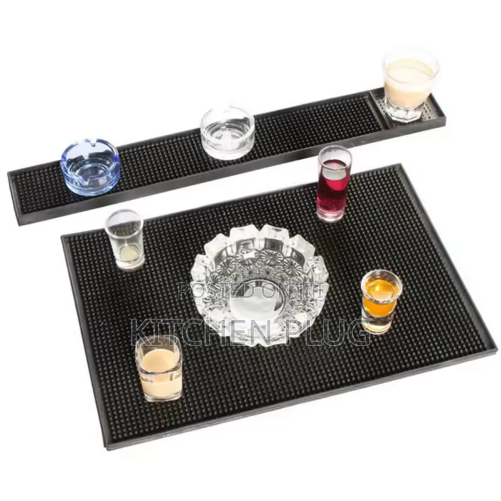 Rubber Bar Mats, Set of 3