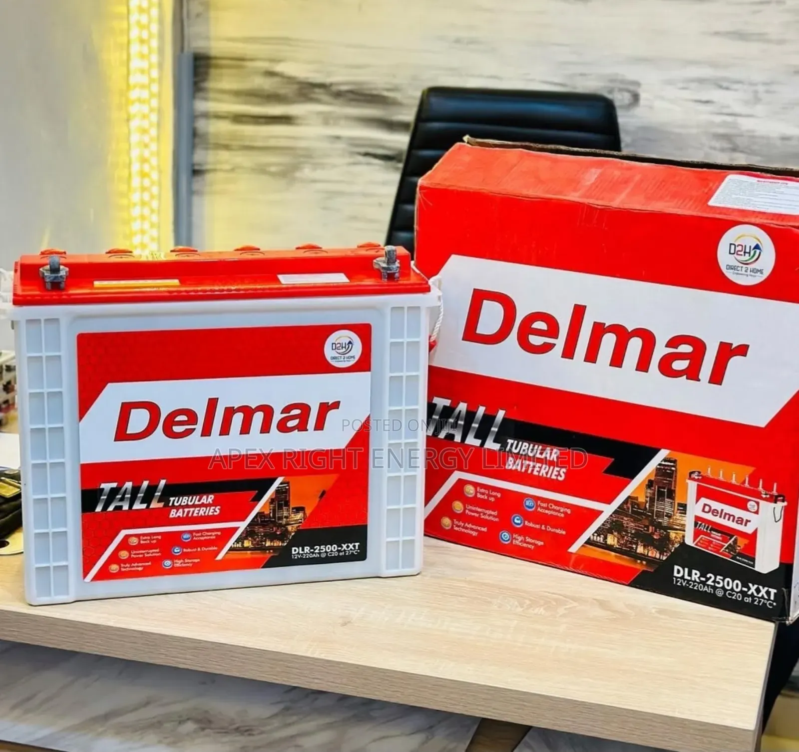 220ah Delmar Tubular Battery 12v