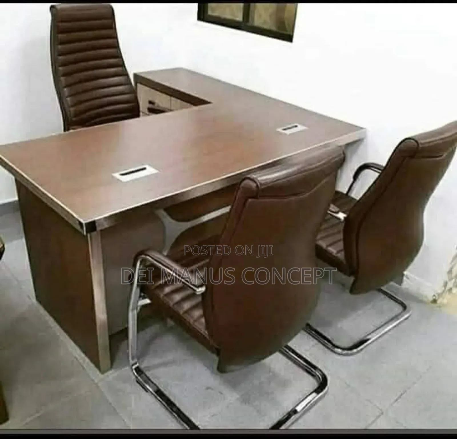 1.6m Office Table With Extension and Mobile Drawer