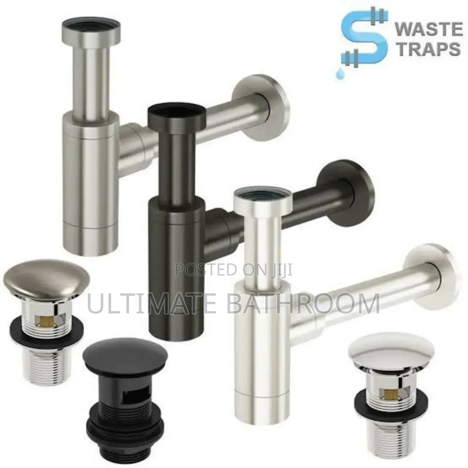 11⁄4 Stainless Bottle Trap for Basin