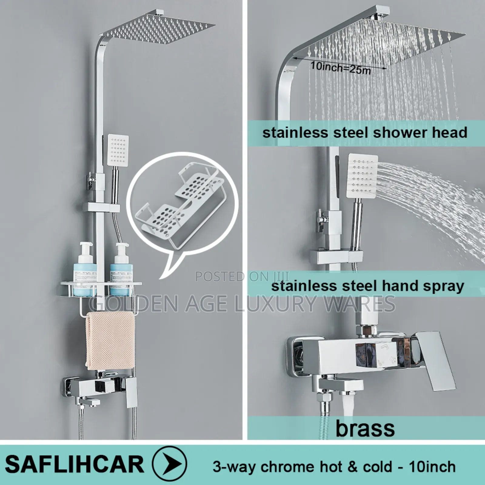 Quality Square Shower Stainless