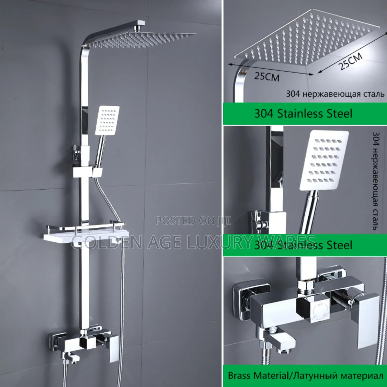 Quality Square Shower Stainless