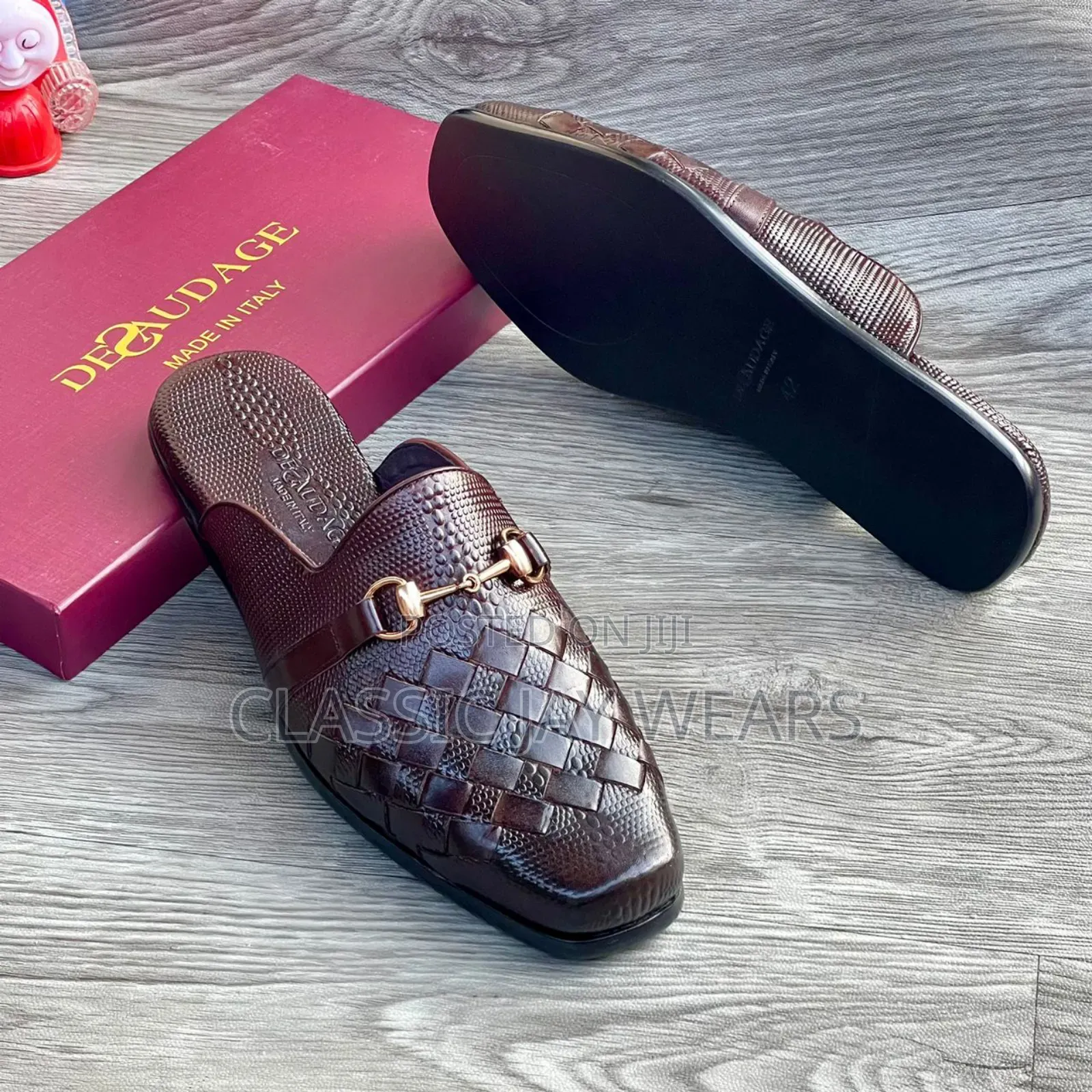 Very Flat Half Shoe Collections in Brown Color