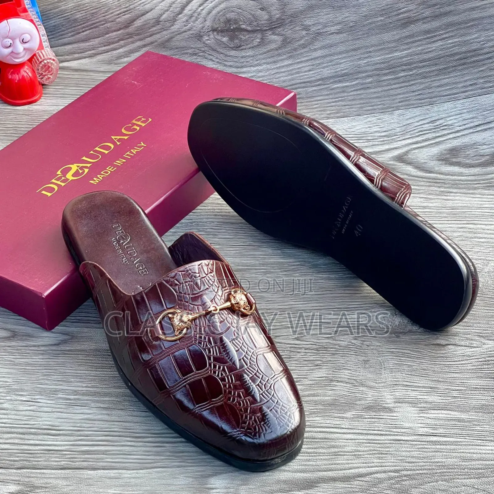 Very Flat Half Shoe Collections in Brown Color