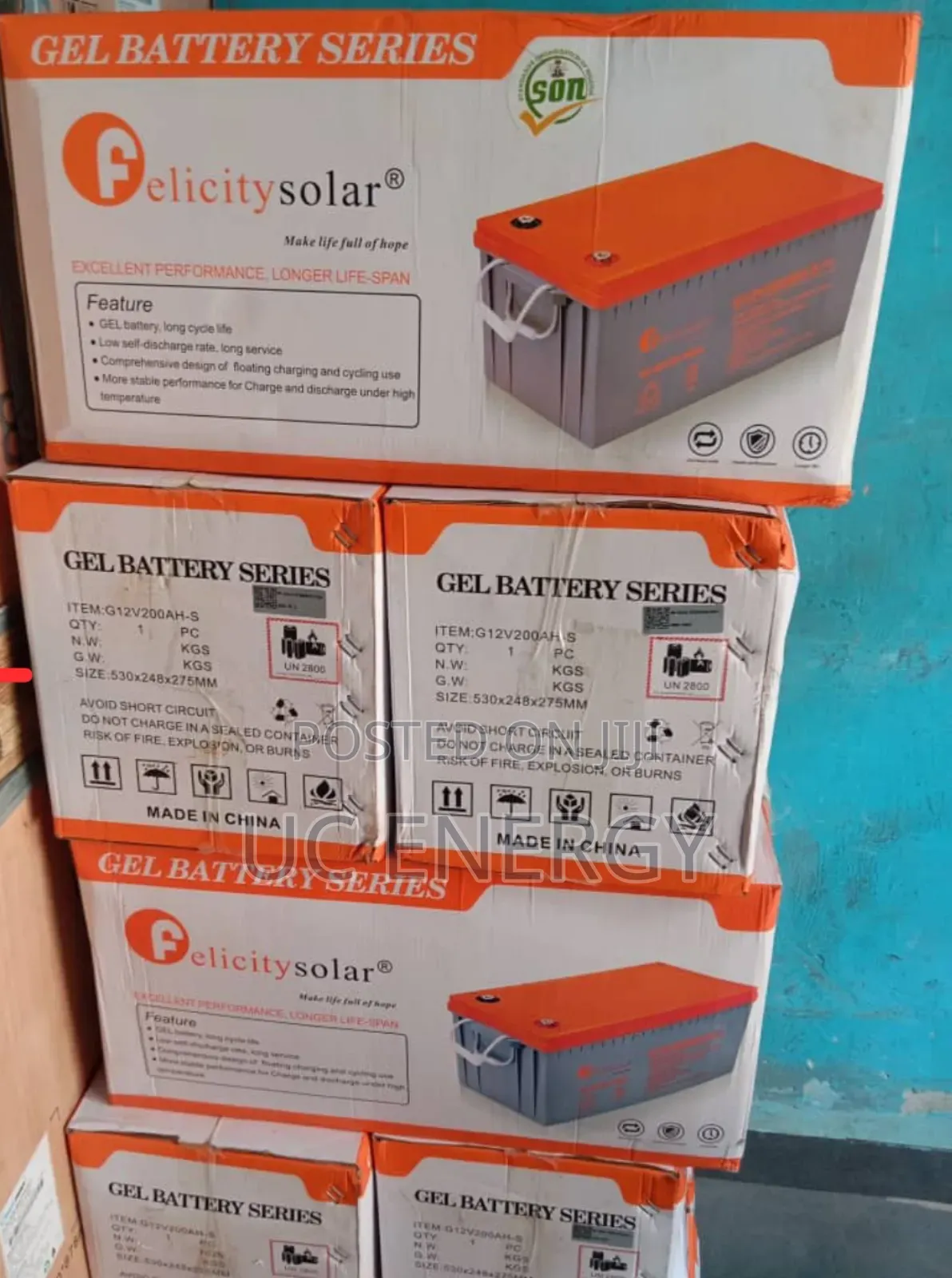 200ah Felicity Deep Cycle Battery 12 V