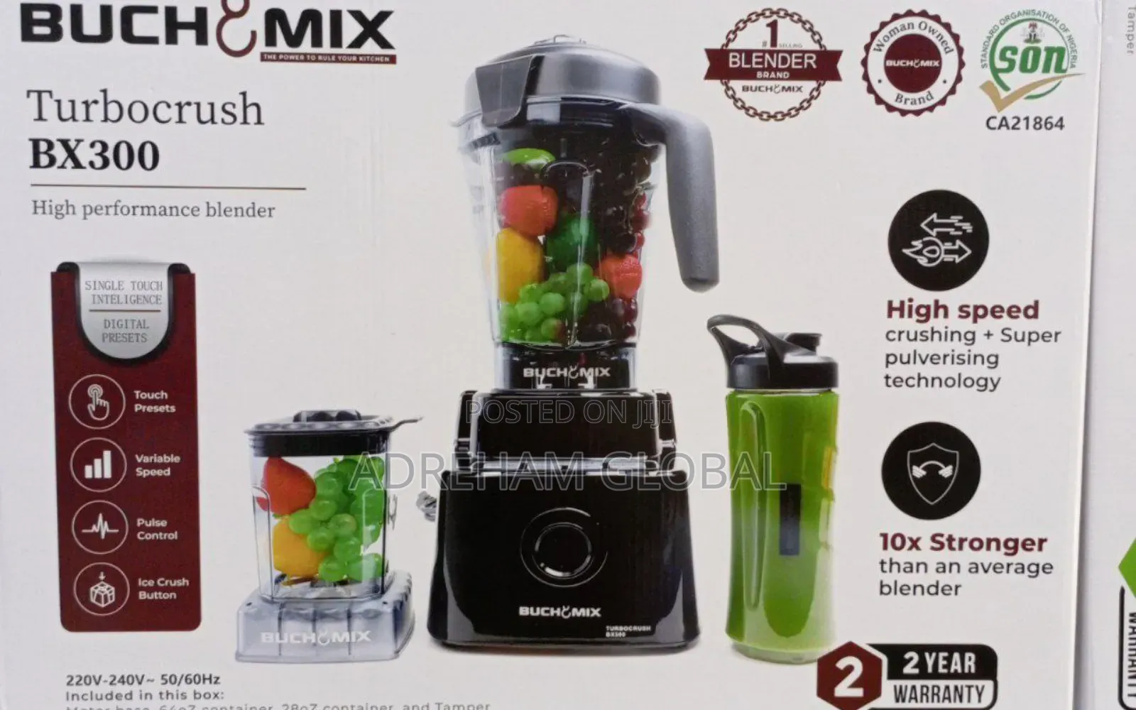 Buchy Mix Grinder Blender Digital Turbo Ice Crusher