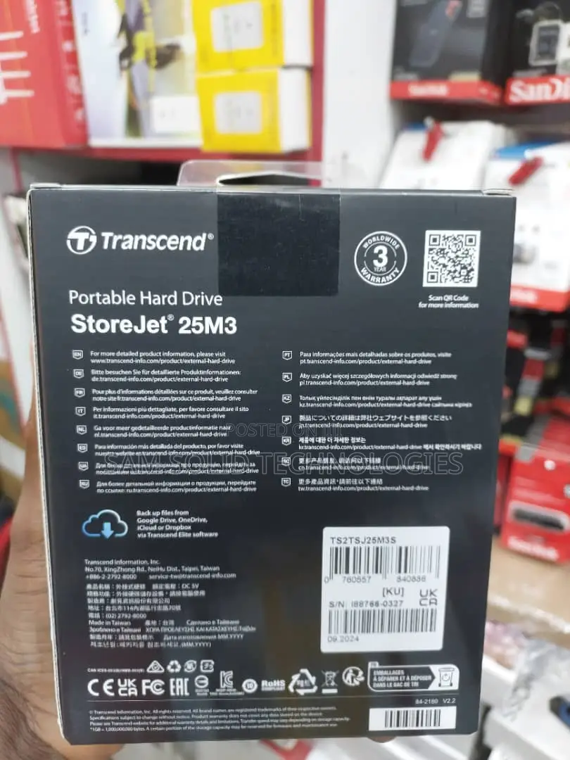 Transcend 2tb Portable Hard Drive Storage
