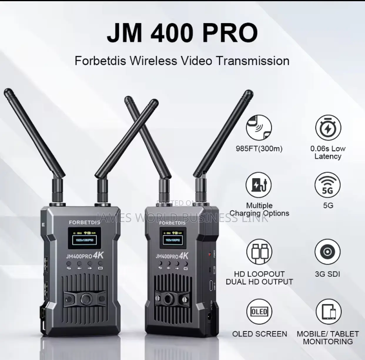 Jm300 Pro Hdmi Wireless Video Transmitter/Extender 1000ft