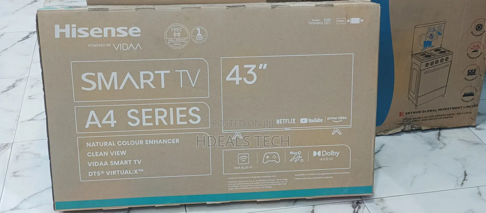 Smart Choice- Hisense 43inches Smart, Preinstalled Netflix