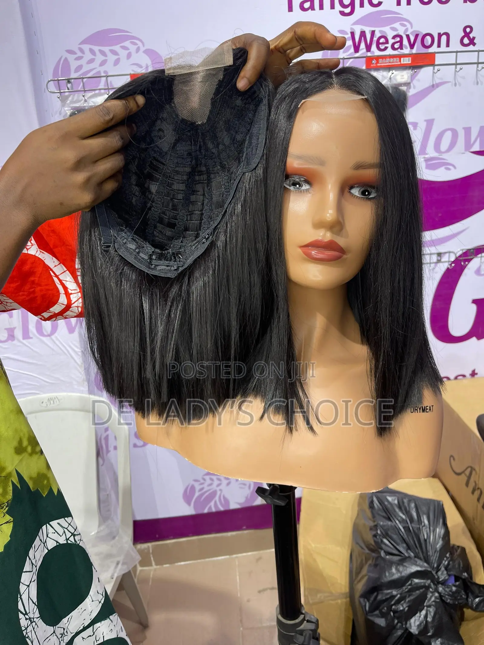 Tems 2by4 Bone Straight Blend Wig