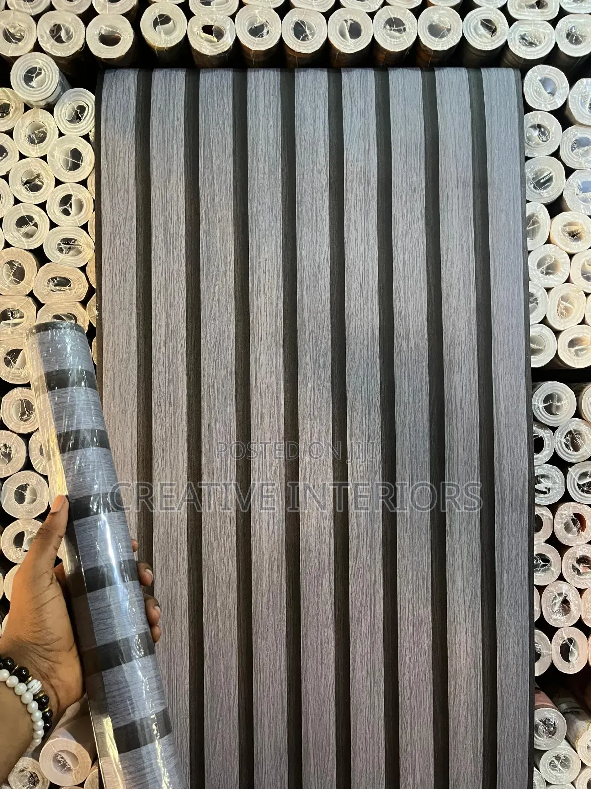 3d Exclusive Flutted Wallpaper