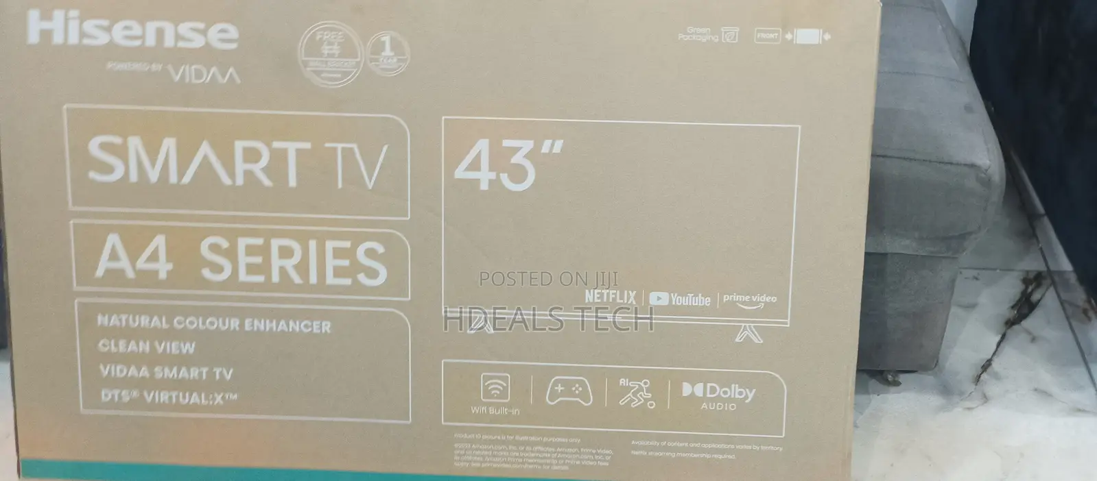 Hisense 43 Inch Led Smart Tv – Netflix Youtube Ready