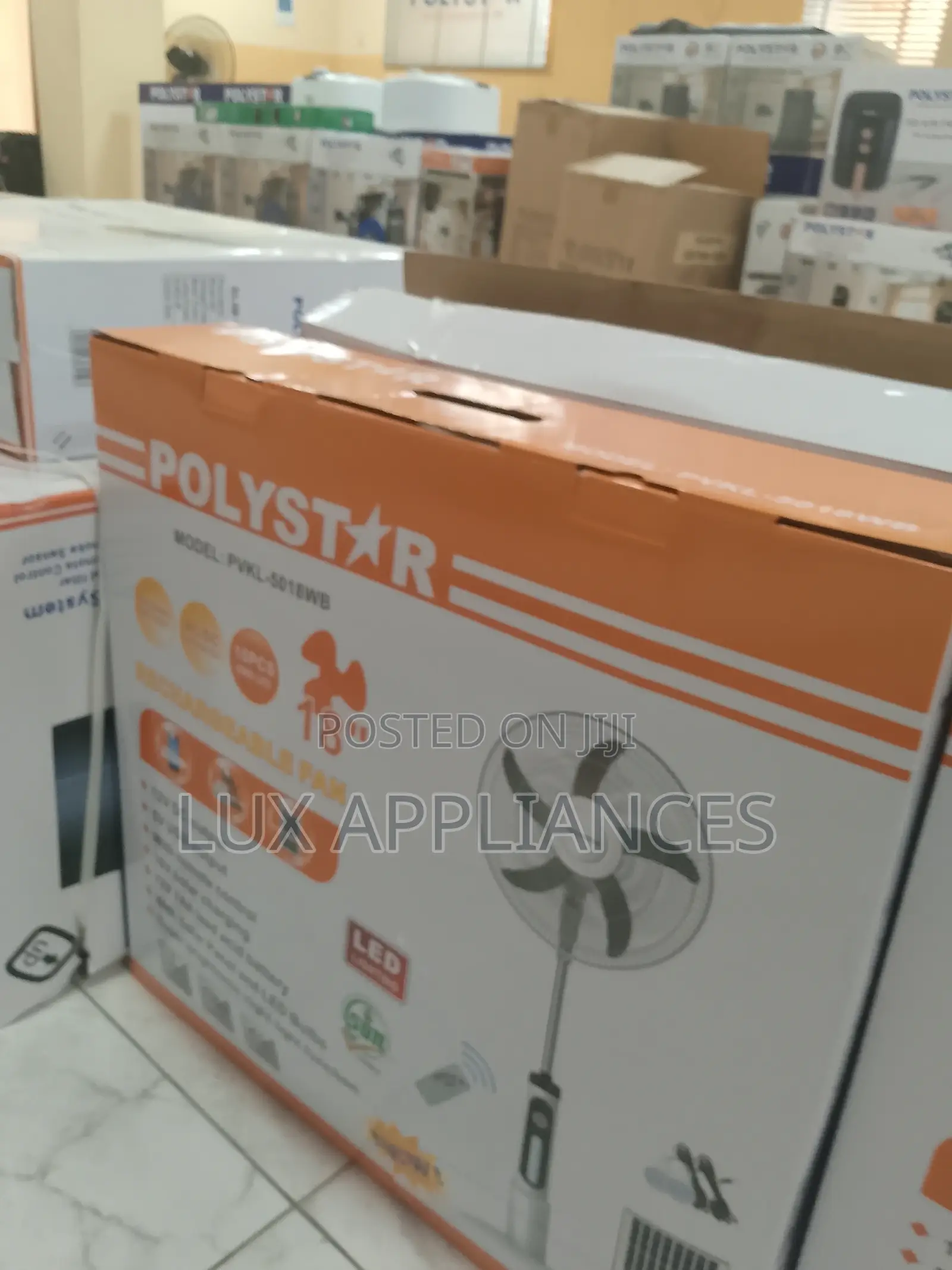 Polystar Electric Breeze Recharge 18 Inches Fan PVK-5018wb