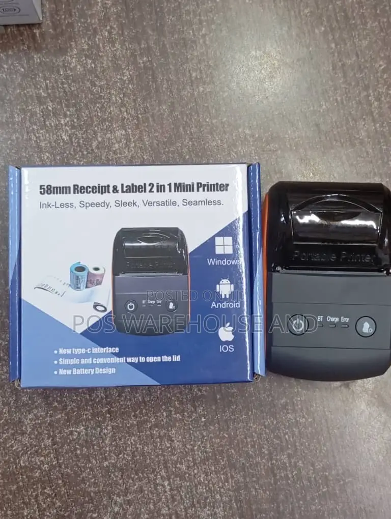 Bluetooth Label and Receipt Printer