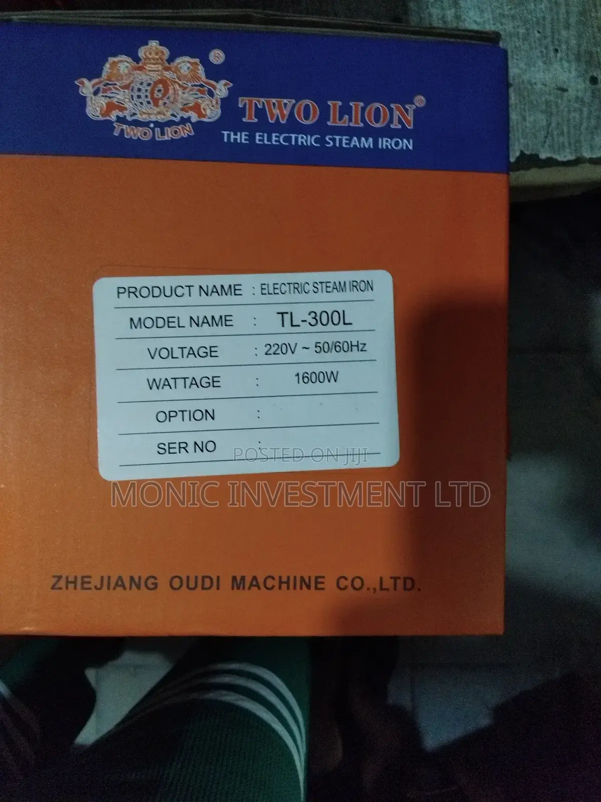 2 Lion Electric Steam Iron