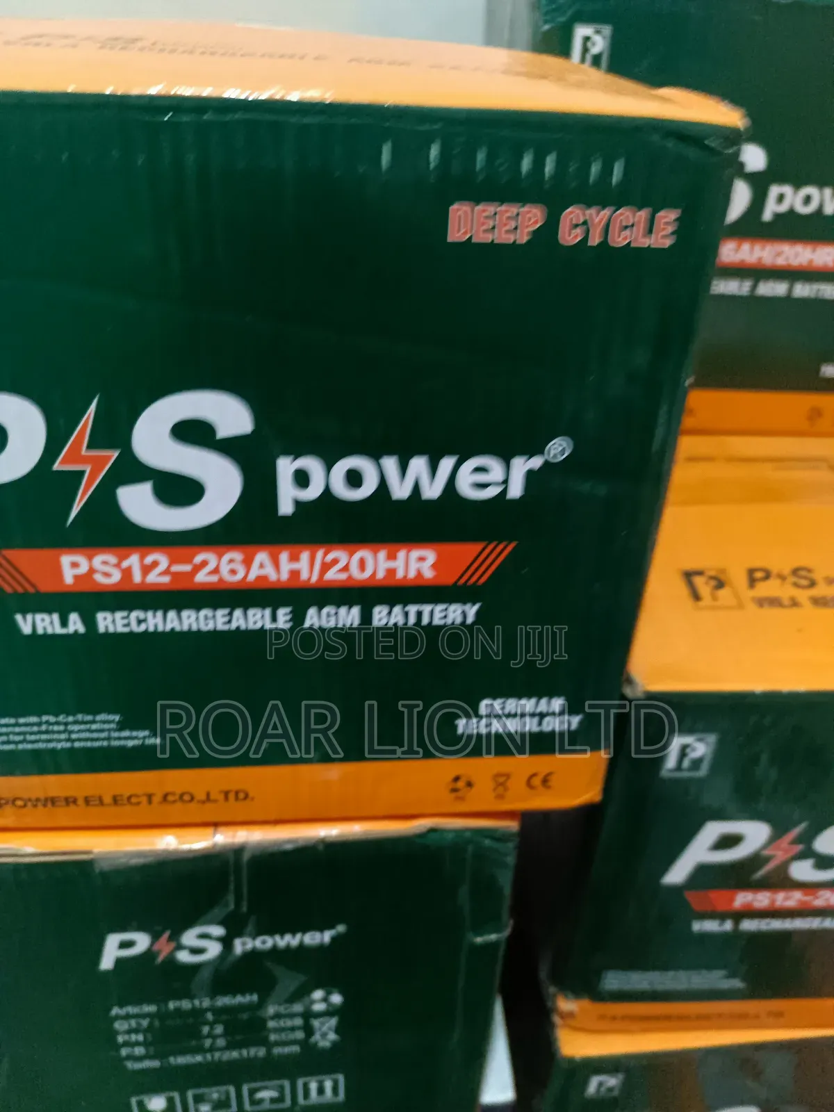 P S Power 26ah Dry Cell