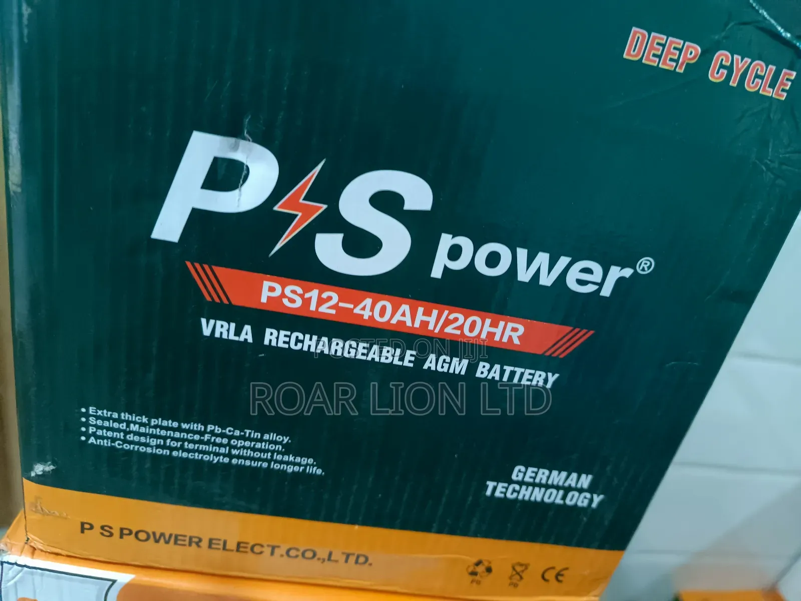 P S Power 40ah 12V