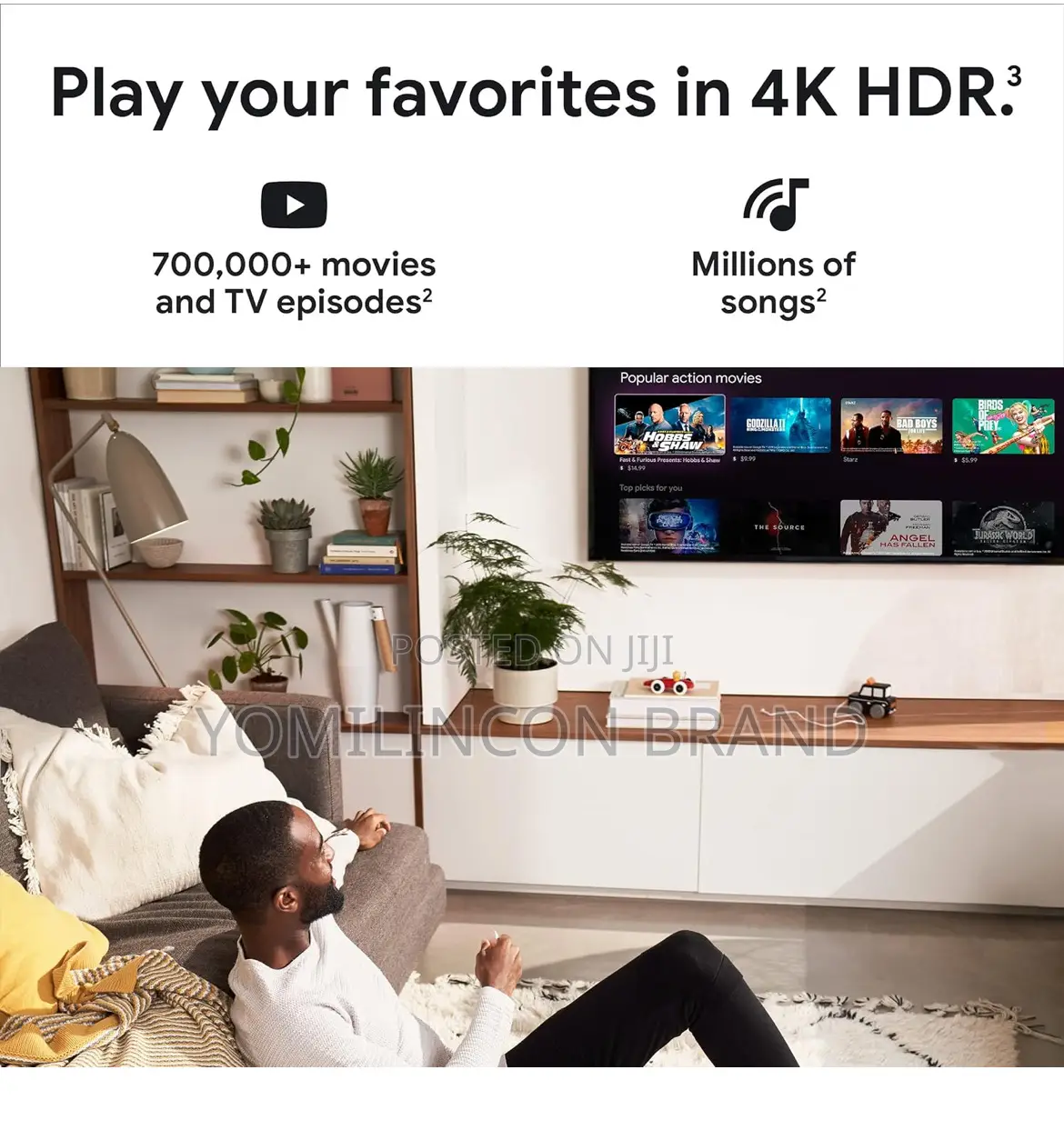 Chromecast With Google Tv () Tv in HDR - Sky Blue