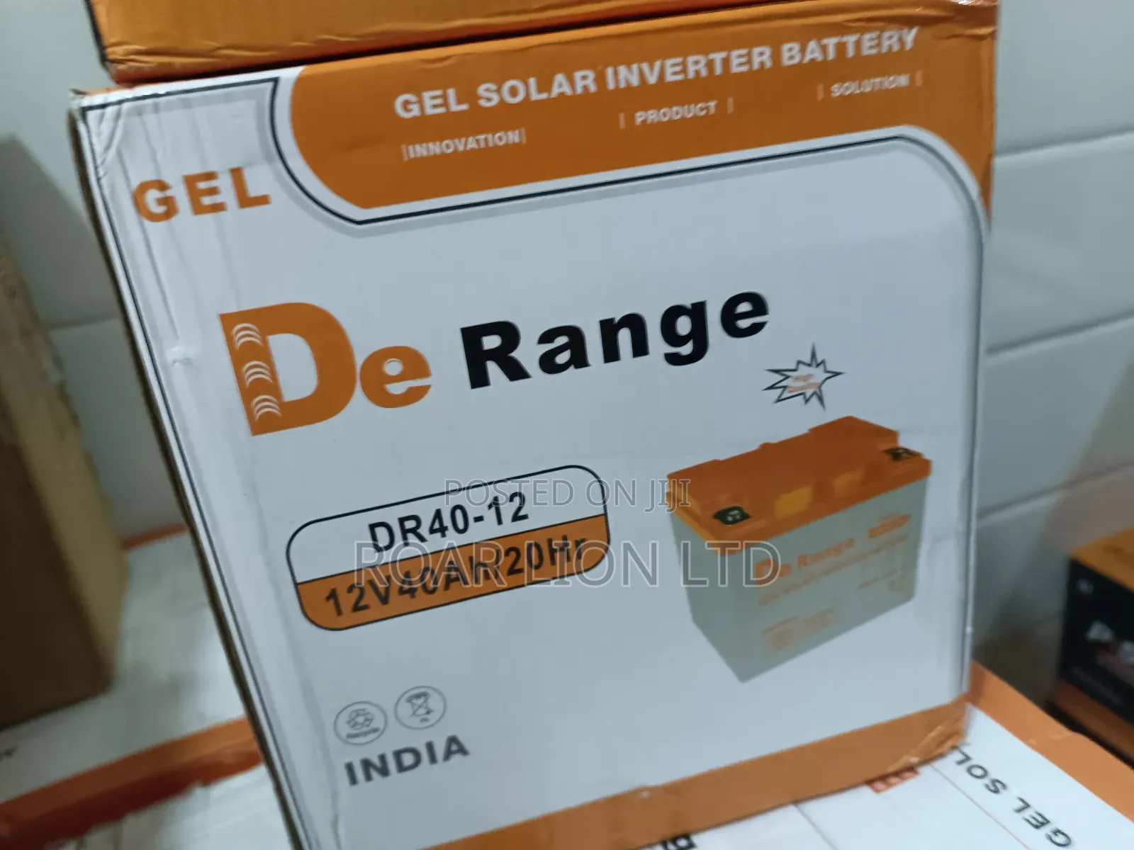 De Range 40ah 12V Dry Cell