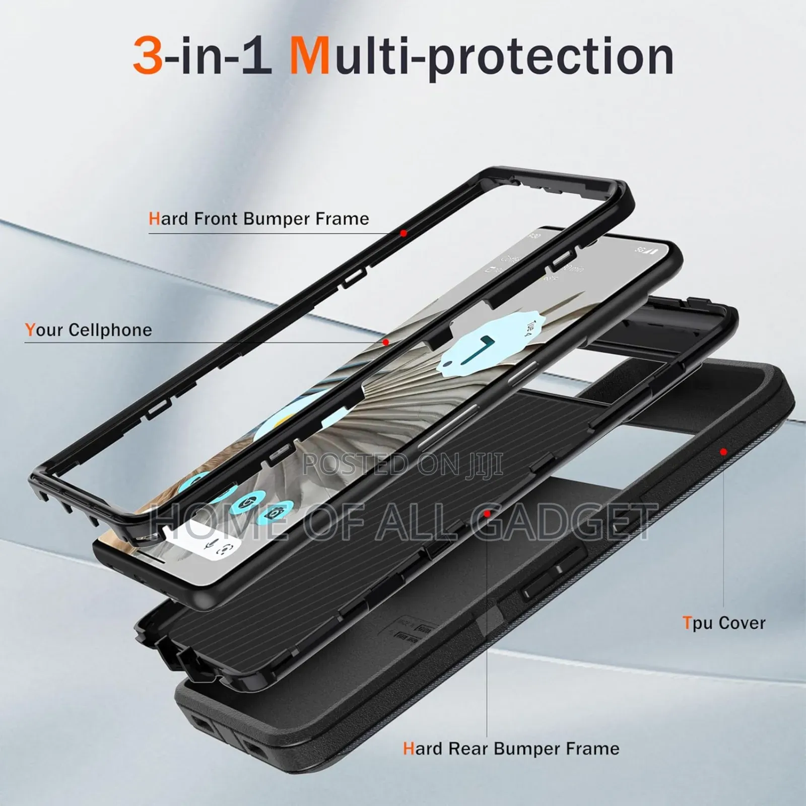 Google Pixel 7 Pro Case With Hd Screen Protector,