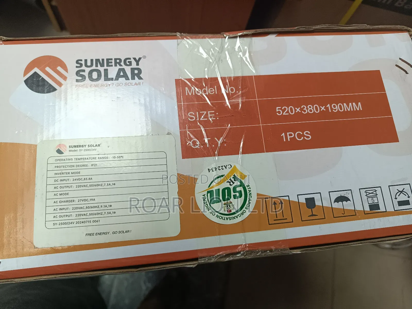 Sunergy 2.5kva 24V