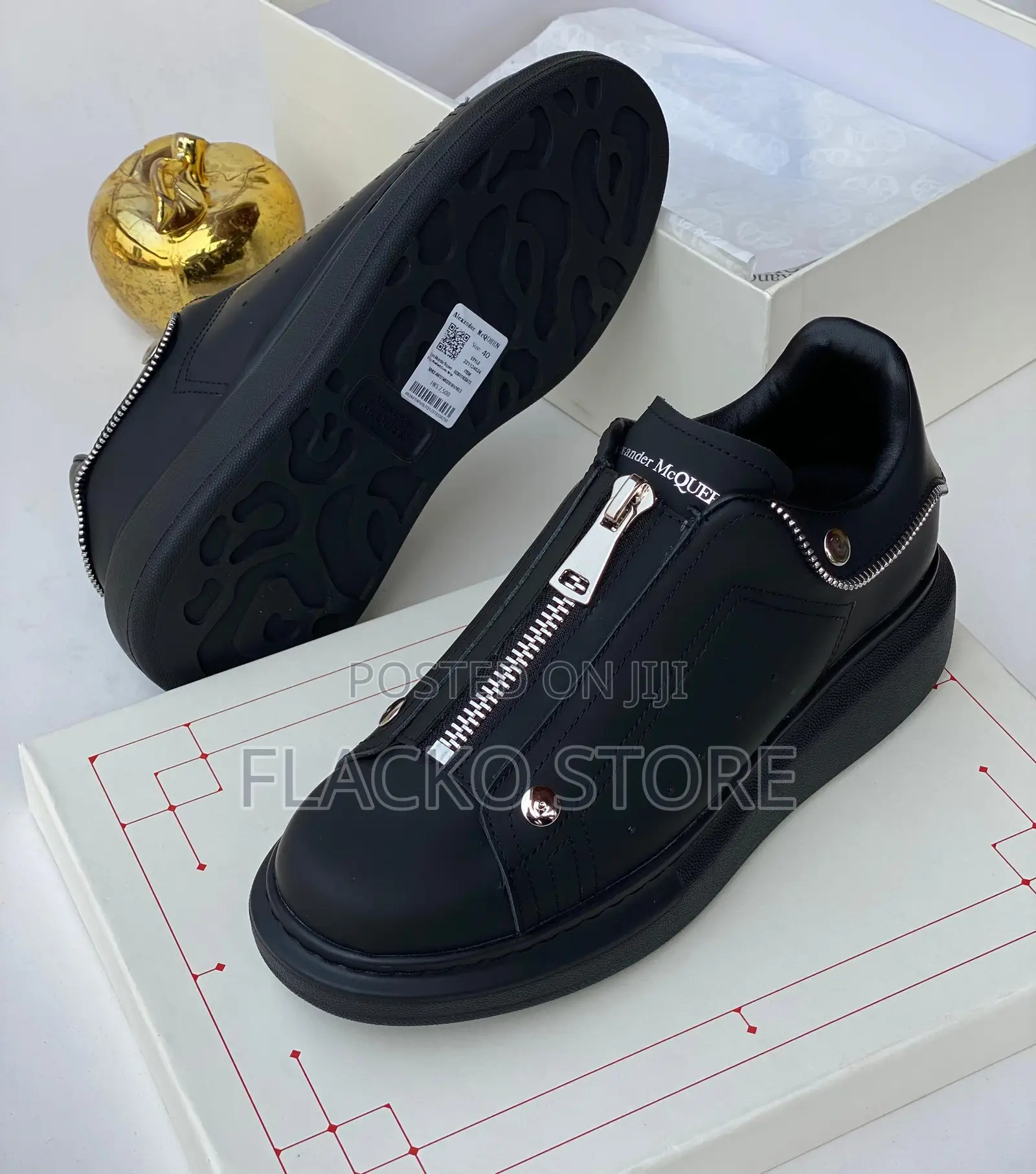 Original Alexander Mcqueen Zip Up Sneakers