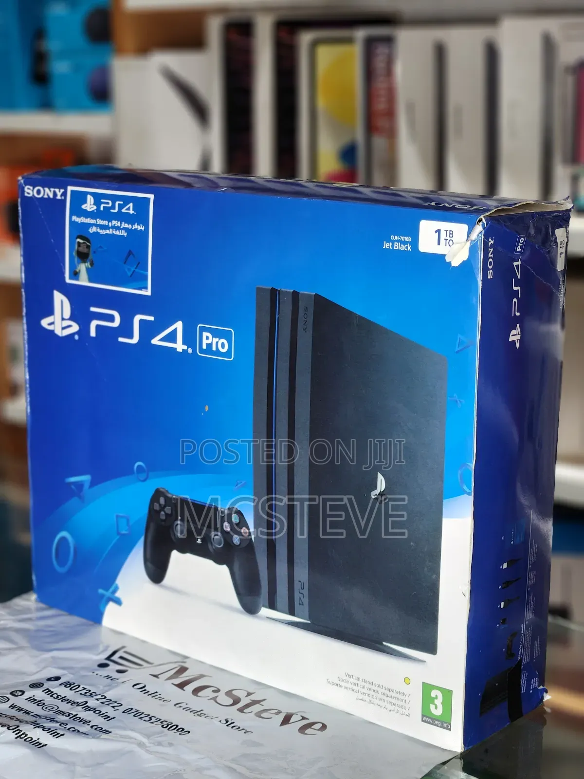 Sony Playstation Ps4 Pro With Control Pad
