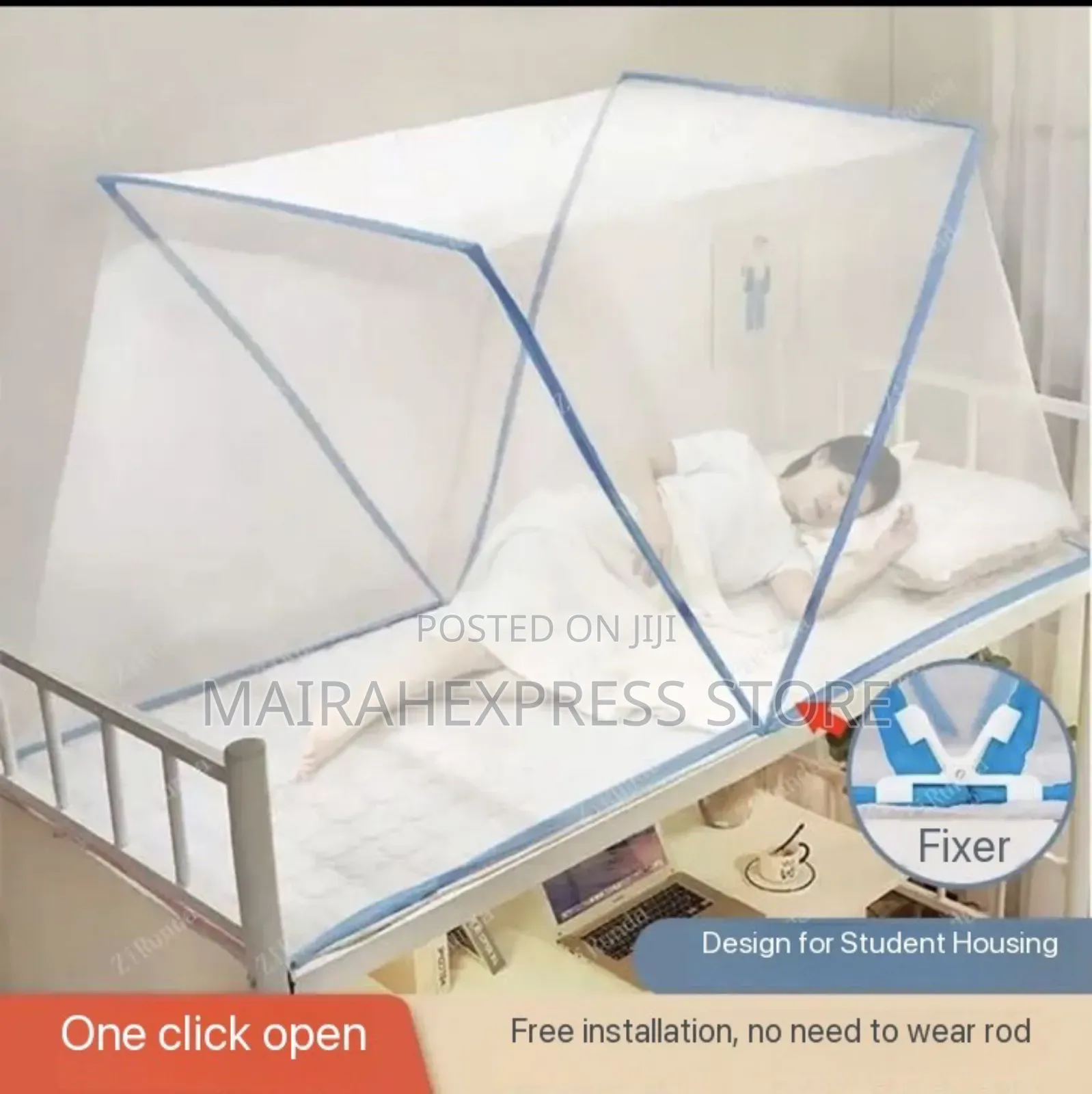 Bottomless Unscrewing Folding Portable Mosquito Net