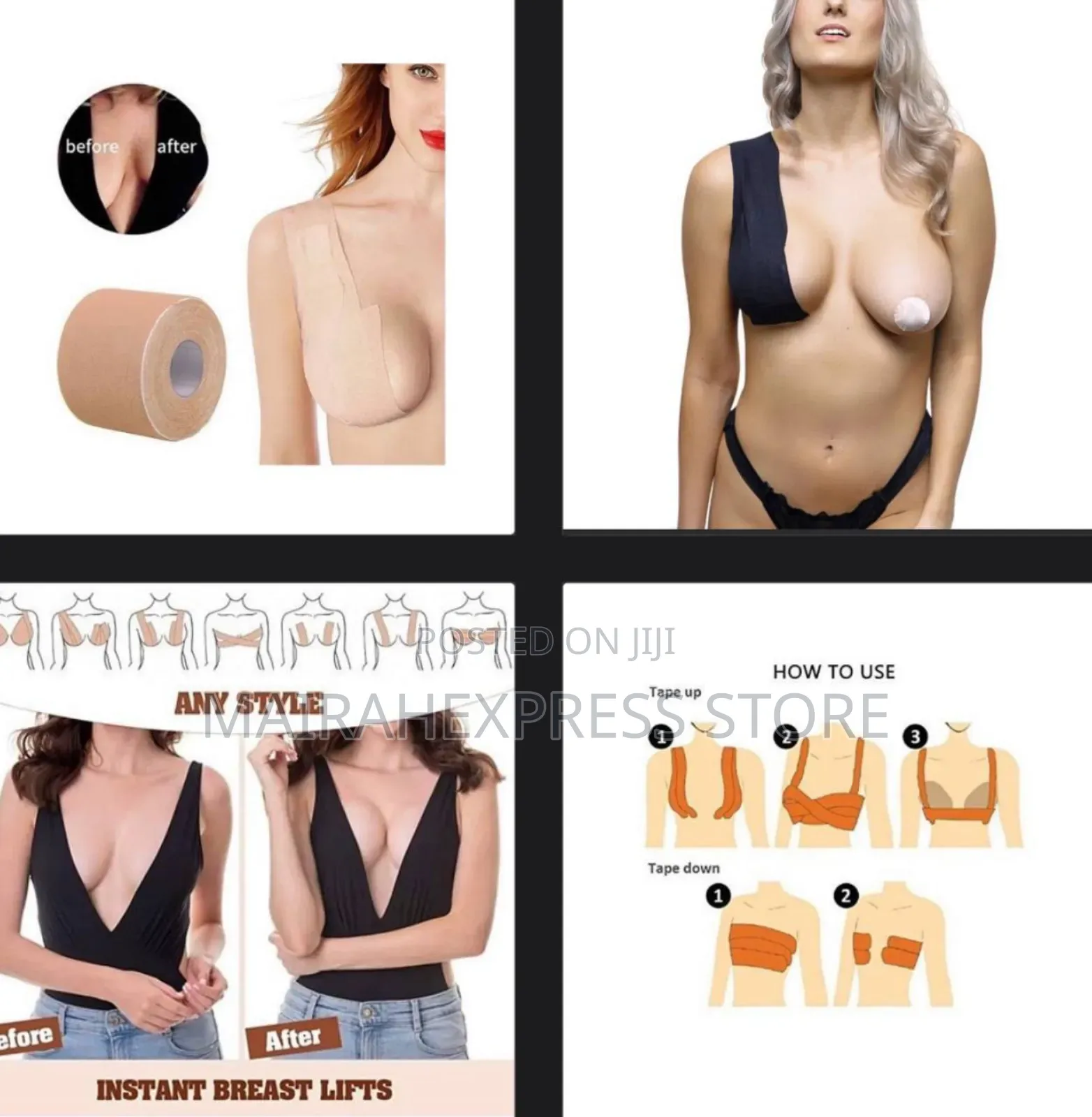 Breast Breathable Pushup Tape With Nipple Cover - Boob Tape