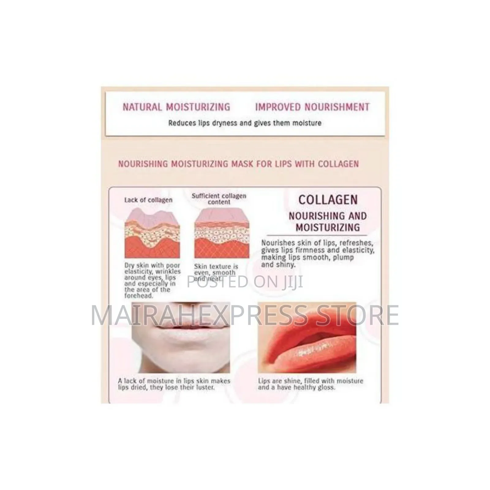 10pcs Collagen Lips Mask
